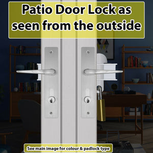 Patio French Double Door Dead Lock-No Frills 'Deluxe'