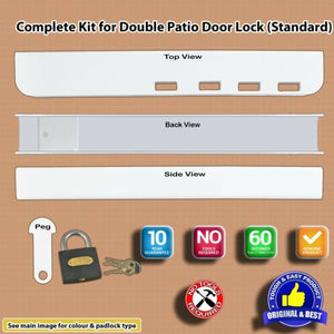 Patio French Double Door Dead Lock 'Box Section'