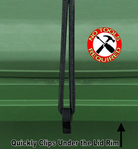 Wheelie Bin Lid Strap Lock-Heavy Duty