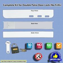 Load image into Gallery viewer, Patio French Double Door Dead Lock-Short Box Section