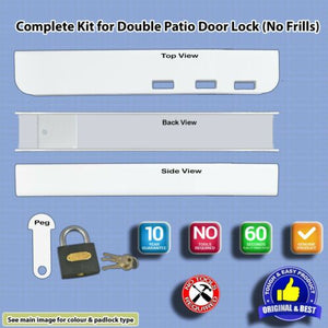 Patio French Double Door Dead Lock-Short Box Section