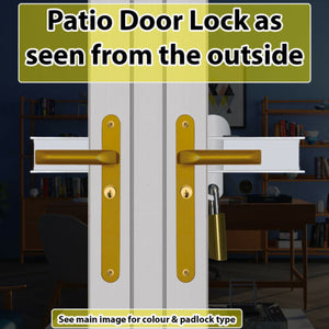 Patio French Door Lock Deluxe 'Box Section'