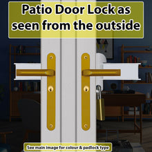 Load image into Gallery viewer, Patio French Door Lock-Chocolate Brown Colour &#39;Box Section&#39;