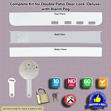 Load image into Gallery viewer, Patio French uPVC Door Dead Lock-with Alarm Fitted Option