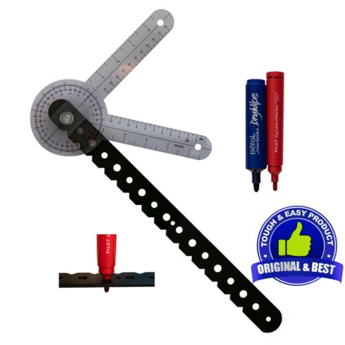 Whiteboard Compass and Protractor-Draw Circles and Measure Angles